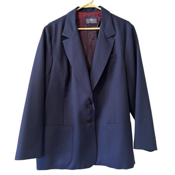 Levis Strauss Blazer Jacket Knit Single Breasted 2 Button Size‎ 44 Professional - Picture 1 of 15